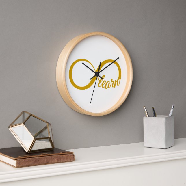 Unendliches Lernen Uhr (Büro)