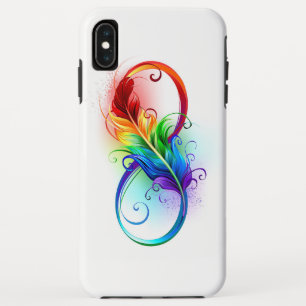 Unendliches Symbol mit Regenbogenfederhalter Case-Mate iPhone Hülle