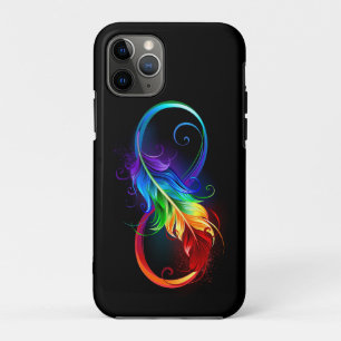 Unendliches Symbol mit Regenbogenfederhalter Case-Mate iPhone Hülle