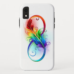 Unendliches Symbol mit Regenbogenfederhalter Case-Mate iPhone Hülle