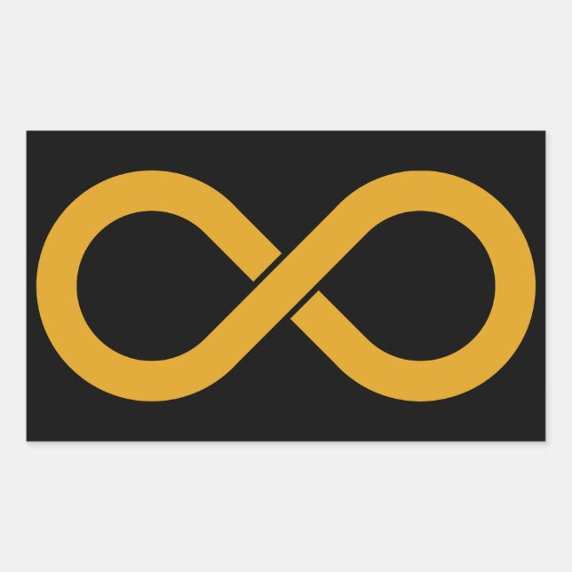 Unendlichkeit der Akzeptanz von Autismus Rechteckiger Aufkleber (Vorderseite)