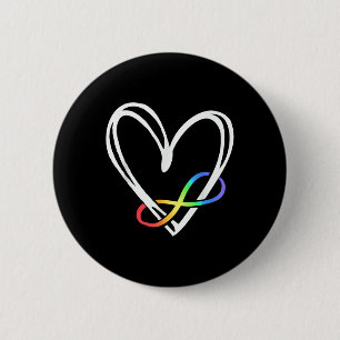 Unendlichkeit Herzautismus Liebe braucht kein Wort Button