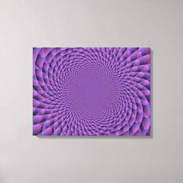 Unendlichkeit ist Lila Leinwanddruck (Vorderseite)