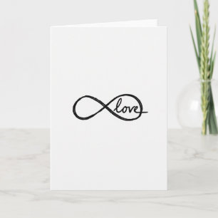 Unendlichkeit Liebe Forever Karte