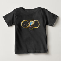 Unendlichkeit mit Golden Peacock Feather