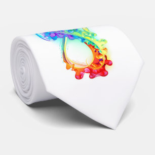 Unendlichkeit mit Rainbow Jellyfish Krawatte