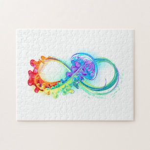 Unendlichkeit mit Rainbow Jellyfish Puzzle