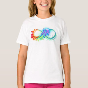Unendlichkeit mit Rainbow Jellyfish T-Shirt