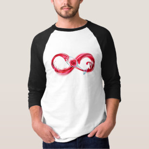 Unendlichkeit mit Rotwein T-Shirt