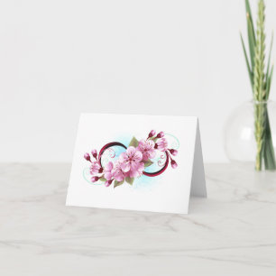 Unendlichkeit mit Sakura Blossom-Blume