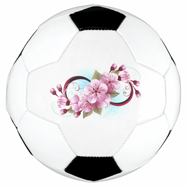 Unendlichkeit mit Sakura Blossom-Blume Fußball (Vorderseite)