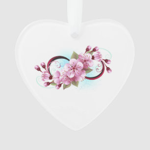 Unendlichkeit mit Sakura Blossom-Blume Ornament