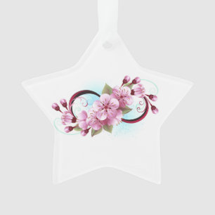 Unendlichkeit mit Sakura Blossom-Blume Ornament