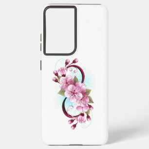Unendlichkeit mit Sakura Blossom-Blume Samsung Galaxy Hülle