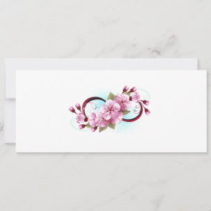 Unendlichkeit mit Sakura-Blüten Save The Date