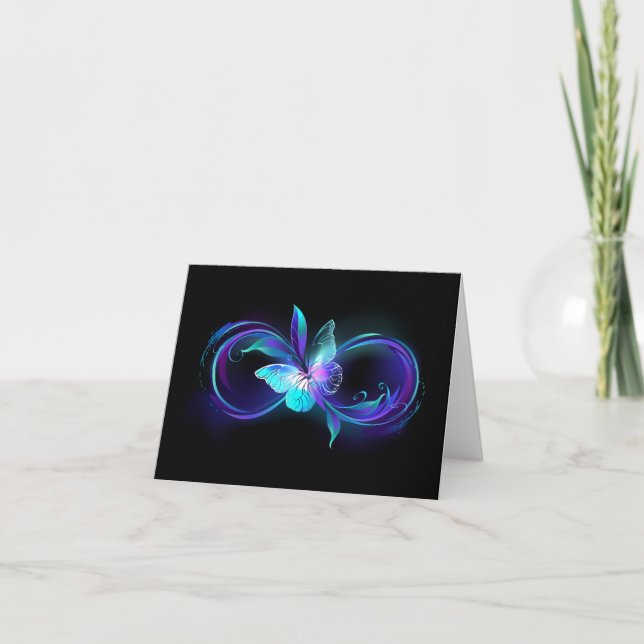 Unendlichkeit mit Zauberschmetterling glänzen (Vorderseite)