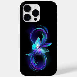Unendlichkeit mit Zauberschmetterling glänzen Case-Mate iPhone 14 Pro Max Hülle