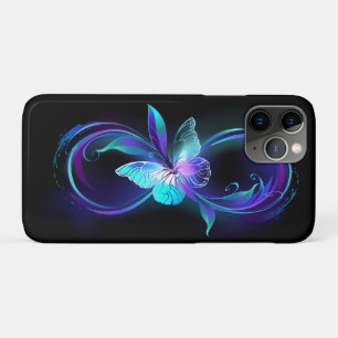 Unendlichkeit mit Zauberschmetterling glänzen Case-Mate iPhone Hülle
