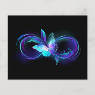 Unendlichkeit mit Zauberschmetterling glänzen Flyer