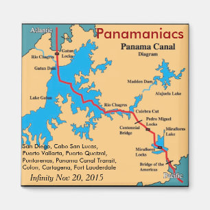 Unendlichkeit Panamaniacs Kühlschrankmagnet Magnet