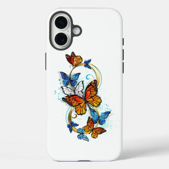 Unendlichkeit von Monarchfalter Case-Mate iPhone Hülle (Rückseite)