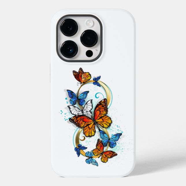 Unendlichkeit von Monarchfalter Case-Mate iPhone Hülle (Rückseite)