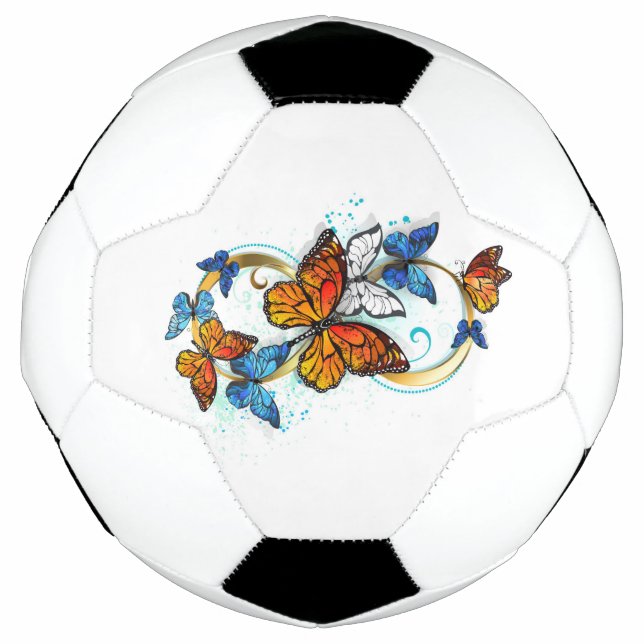 Unendlichkeit von Monarchfalter Fußball (Vorderseite)