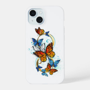 Unendlichkeit von Monarchfalter iPhone 15 Hülle