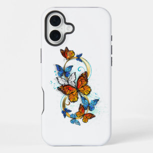 Unendlichkeit von Monarchfalter iPhone 16 Plus Hülle