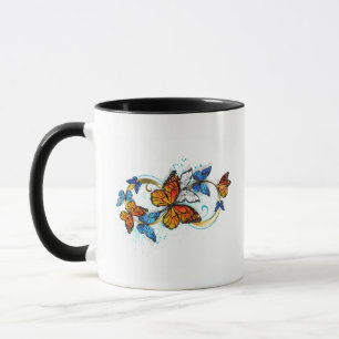 Unendlichkeit von Monarchfalter Tasse