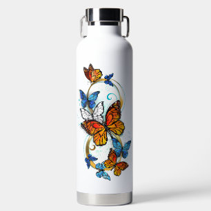 Unendlichkeit von Monarchfalter Trinkflasche
