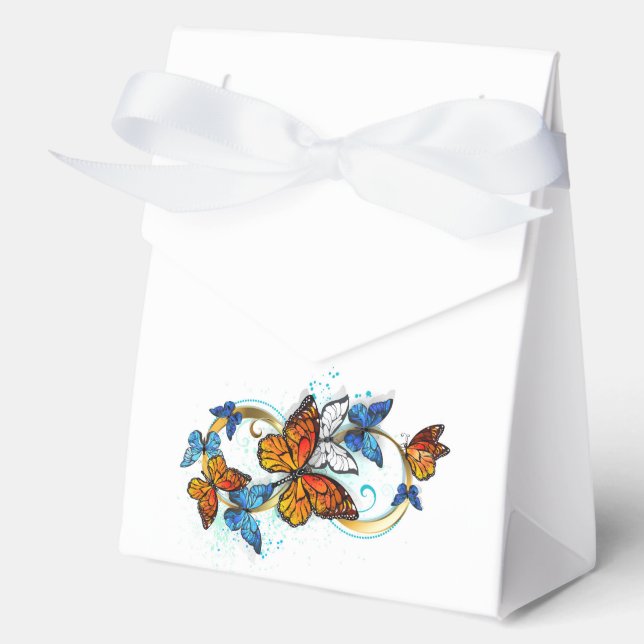 Unendlichkeit von Monarchfaltern Geschenkschachtel (Vorderseite)