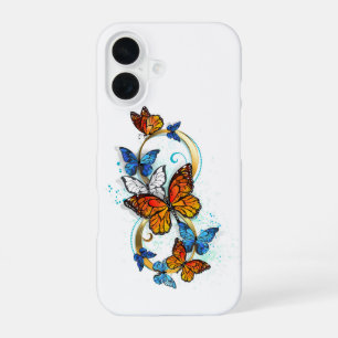 Unendlichkeit von Monarchfaltern iPhone 16 Hülle