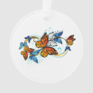 Unendlichkeit von Monarchfaltern Ornament