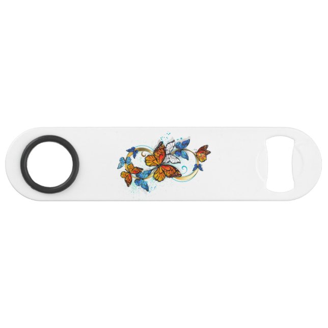 Unendlichkeit von Monarchfaltern Speed Flaschenöffner (Vorderseite (Horizontal))