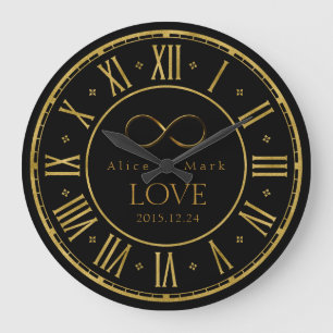 Unendlichkeits-Liebe Geek-Geschenke Große Wanduhr