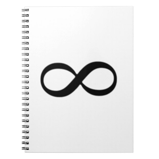 Unendlichkeits-Symbol Notizblock (Vorderseite)