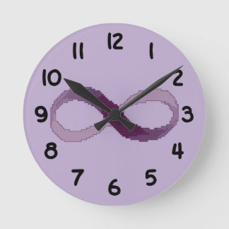 Unendlichkeits-Uhr Runde Wanduhr