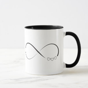 Unendlichkeitsherzsymbol Tasse