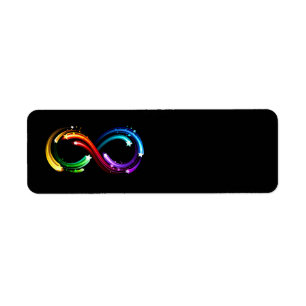 Unendlichkeitssymbol aus Regenbogenkometen