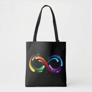 Unendlichkeitssymbol aus Regenbogenkometen