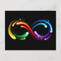 Unendlichkeitssymbol aus Regenbogenkometen