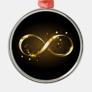 Unendlichkeitssymbol in Gold Ornament Aus Metall