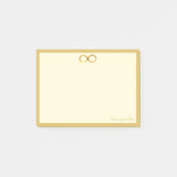 Unendlichkeitssymbol in Gold