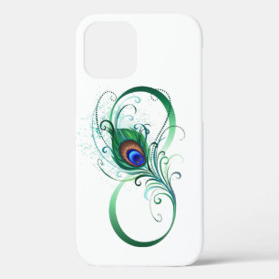 Unendlichkeitssymbol mit Peacock Feather Case-Mate iPhone Hülle