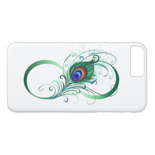 Unendlichkeitssymbol mit Peacock Feather Case-Mate iPhone Hülle