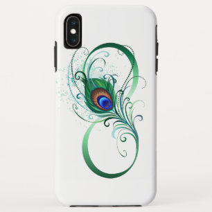 Unendlichkeitssymbol mit Peacock Feather Case-Mate iPhone Hülle