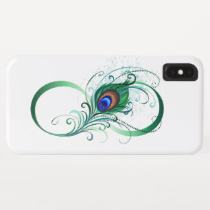Unendlichkeitssymbol mit Peacock Feather Case-Mate iPhone Hülle