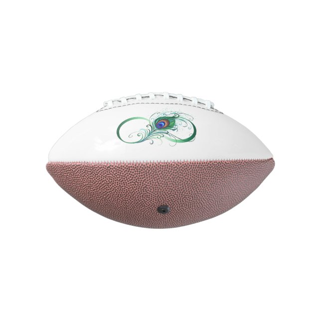 Unendlichkeitssymbol mit Peacock Feather Football (Gedreht 270)