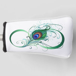 Unendlichkeitssymbol mit Peacock Feather Golf Headcover